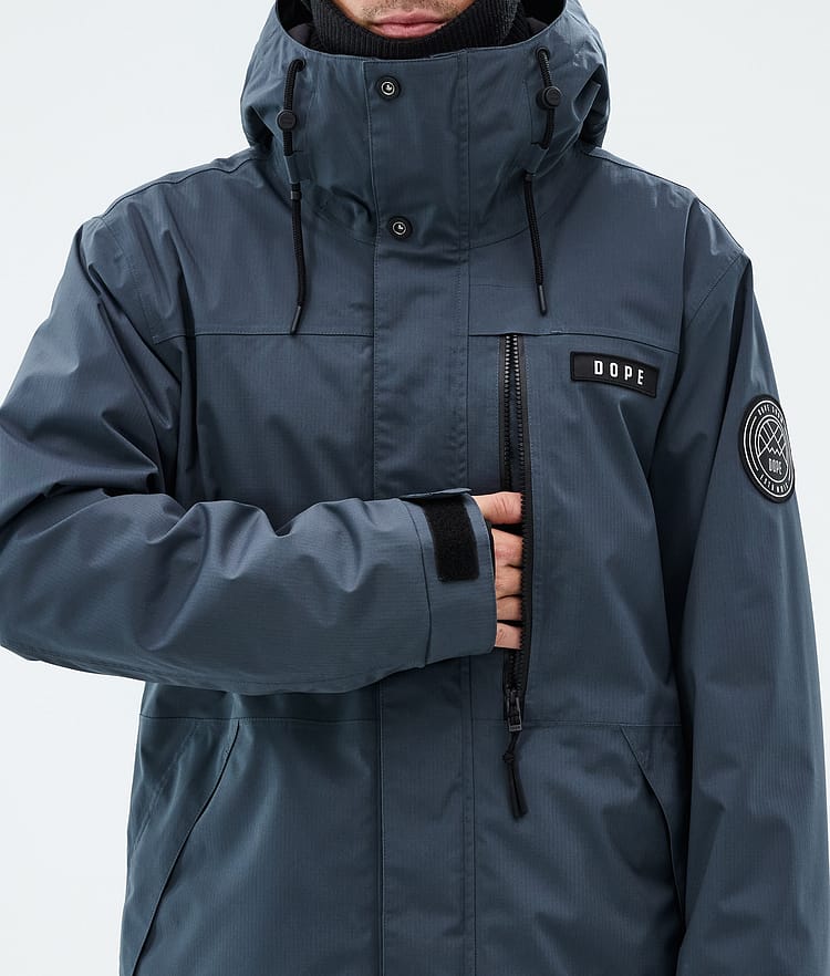 Dope Blizzard Full Zip Snowboardjacke Herren Metal Blue, Image 9 of 10