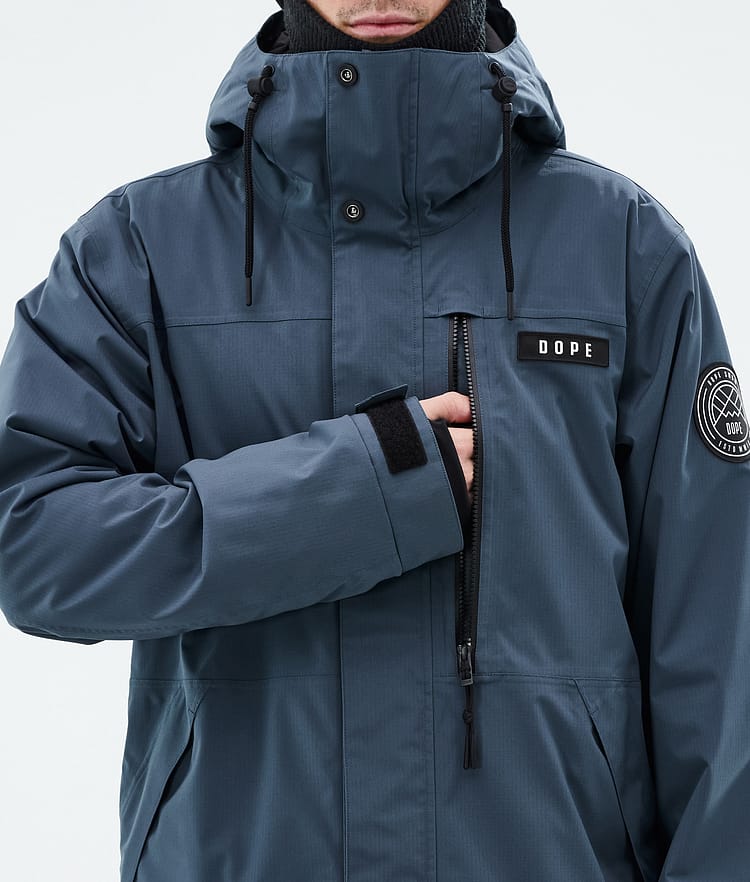 Dope Blizzard Full Zip Snowboardjacke Herren Metal Blue, Bild 9 von 10