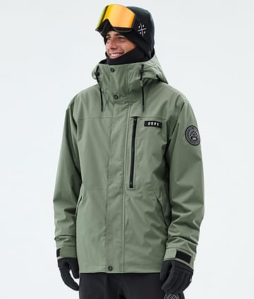 Dope Blizzard Full Zip Snowboardjacke Moss Green