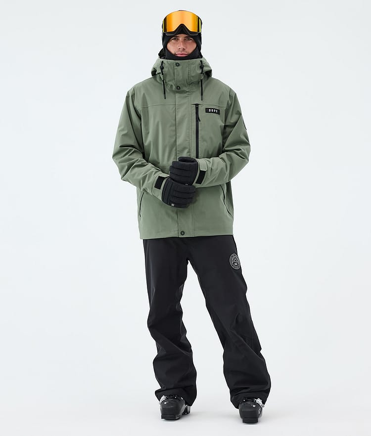 Dope Blizzard Full Zip Skijacke Herren Moss Green, Image 2 of 9