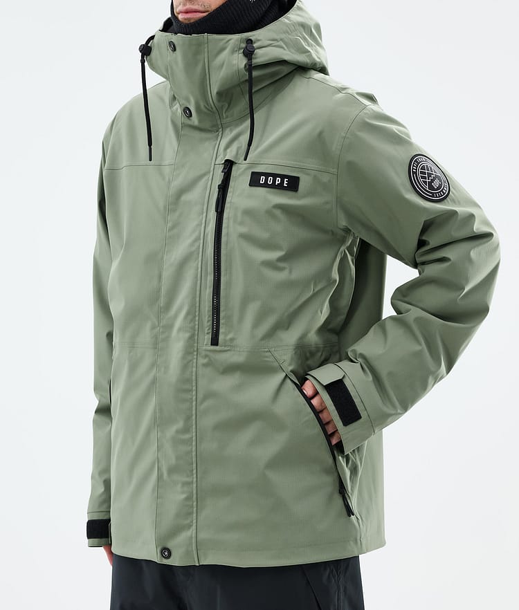 Dope Blizzard Full Zip Skijacke Herren Moss Green, Bild 7 von 9