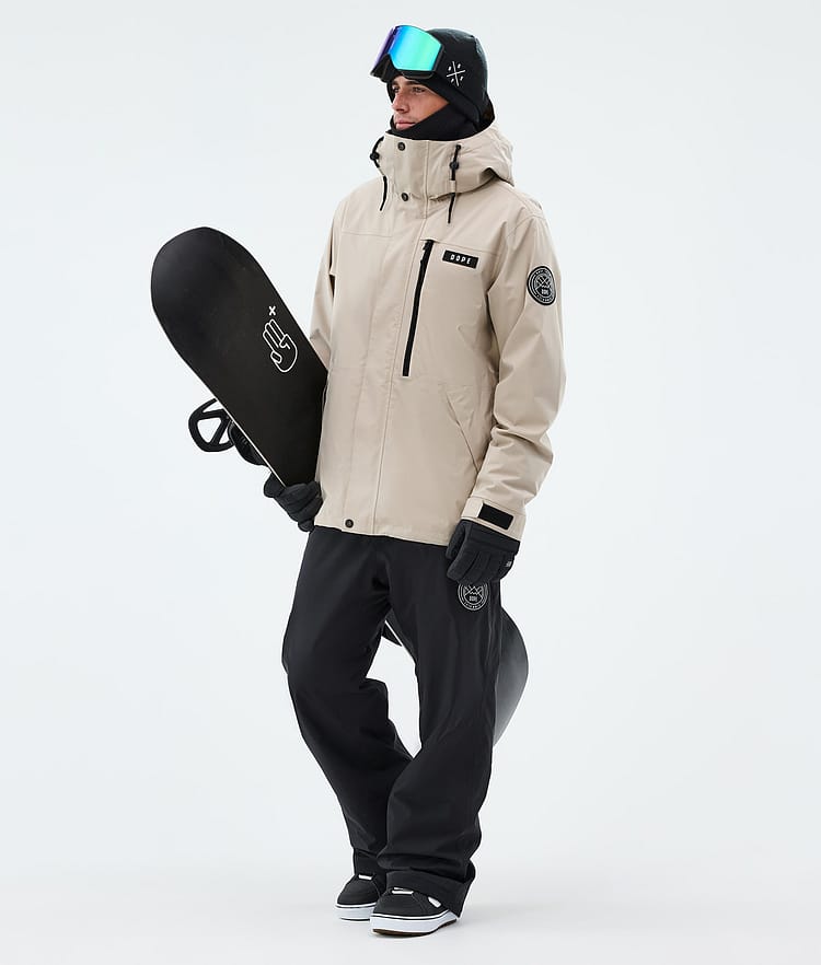 Dope Blizzard Full Zip Snowboardjacke Herren Sand, Image 2 of 9