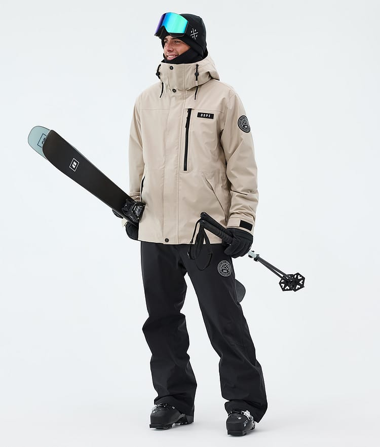 Dope Blizzard Full Zip Skijacke Herren Sand, Image 2 of 9