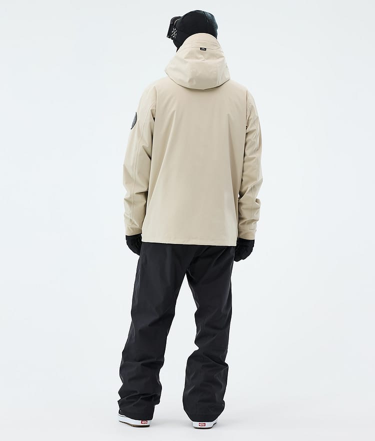 Dope Blizzard Full Zip Snowboardjacke Herren Sand, Image 3 of 9