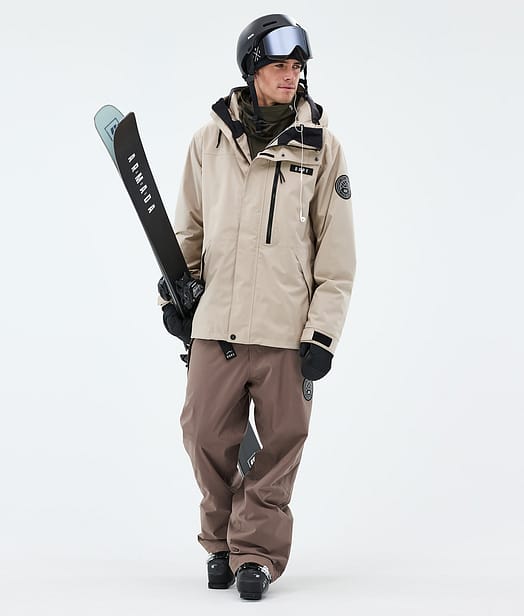 Dope Blizzard Full Zip Ski Outfit Sand/Walnut