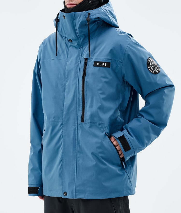 Dope Blizzard Full Zip Snowboardjacke Herren Blue Steel, Bild 7 von 9