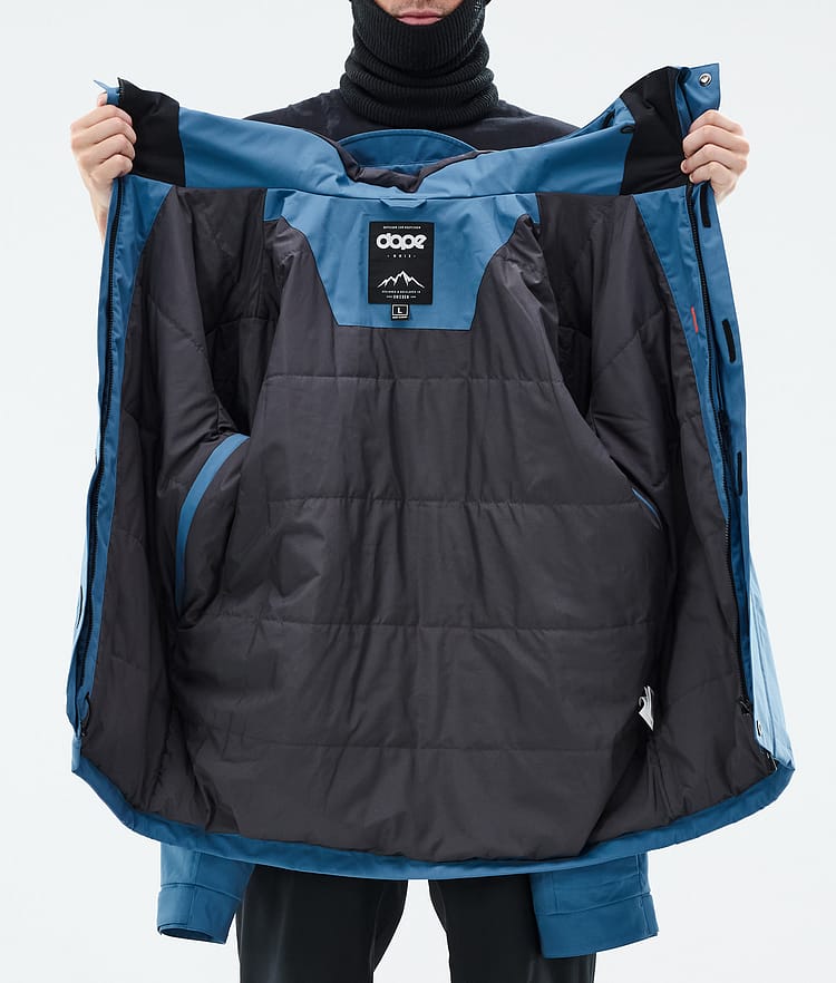 Dope Blizzard Full Zip Snowboardjacke Herren Blue Steel, Bild 9 von 9