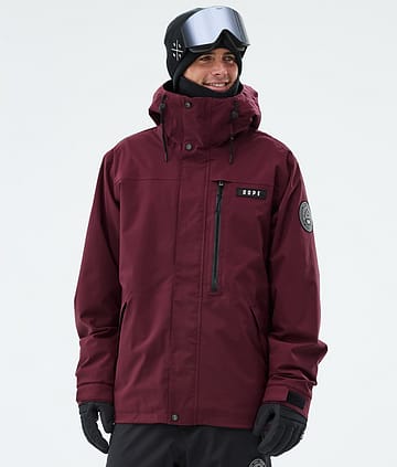 Dope Blizzard Full Zip Skijacke Burgundy