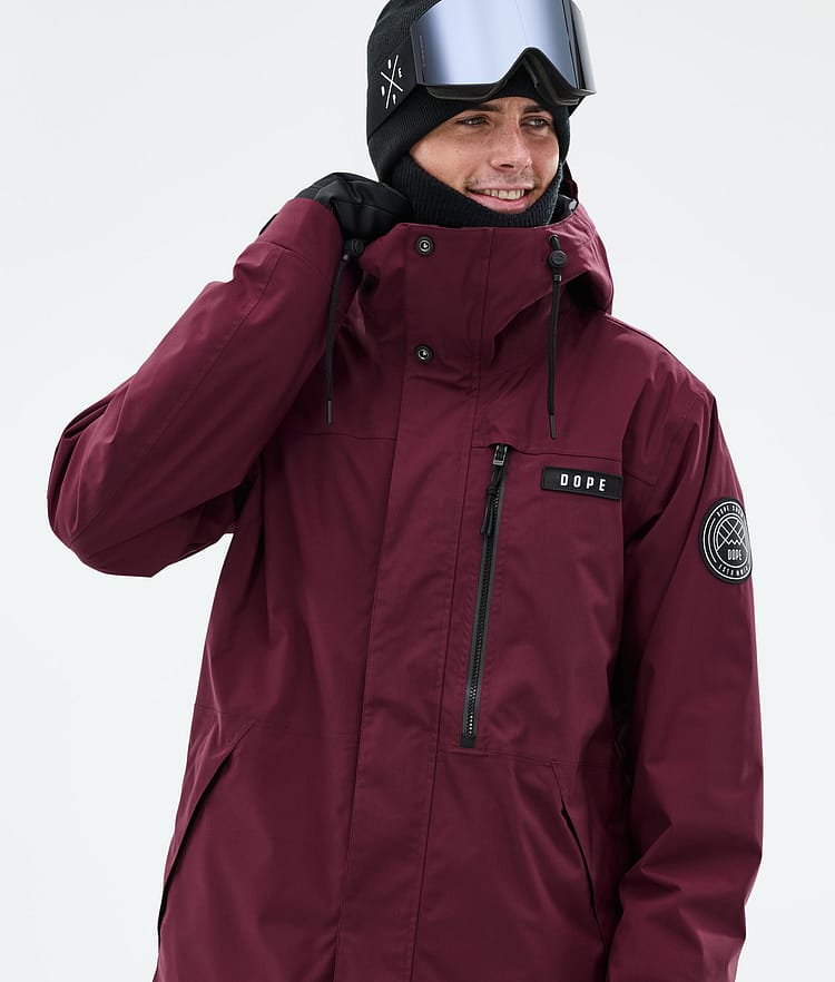 Dope Blizzard Full Zip Snowboardjacke Herren Burgundy, Bild 2 von 10