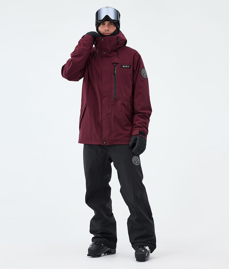 Dope Blizzard Full Zip Skijacke Herren Burgundy, Image 2 of 9