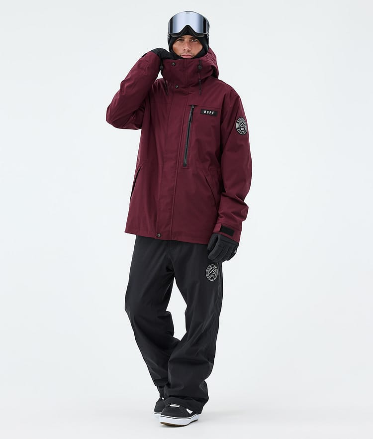 Dope Blizzard Full Zip Snowboardjacke Herren Burgundy, Image 2 of 9
