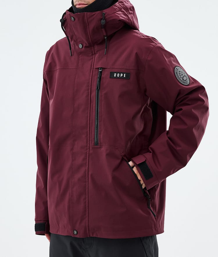 Dope Blizzard Full Zip Skijacke Herren Burgundy, Image 7 of 9