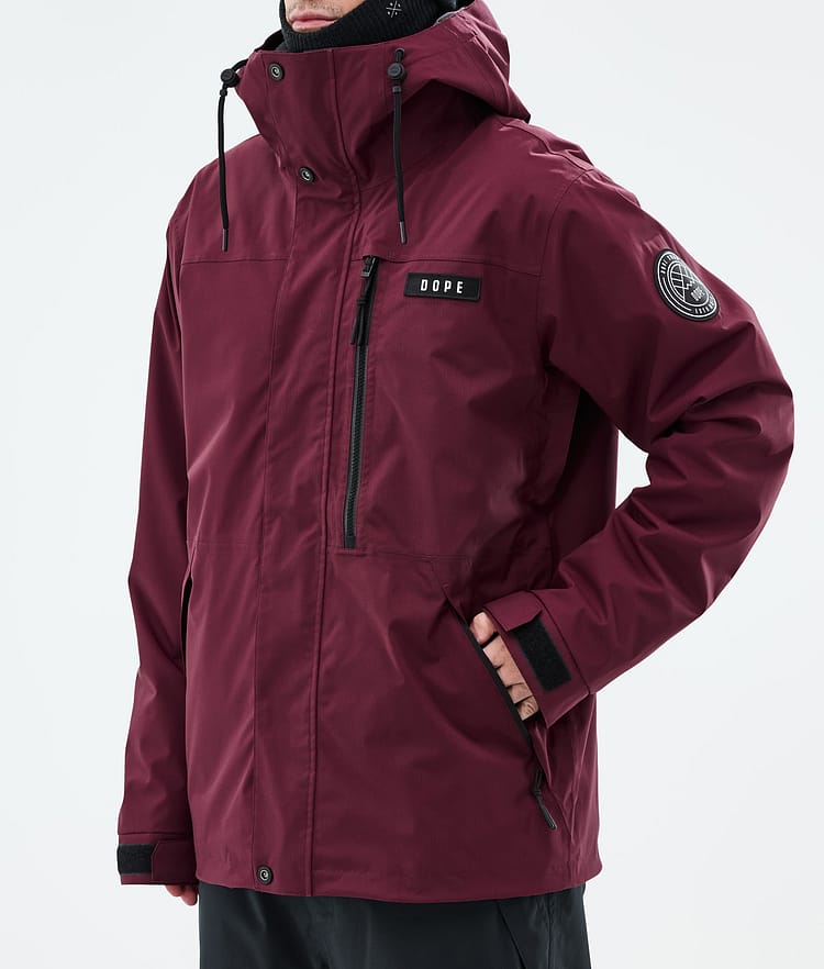 Dope Blizzard Full Zip Snowboardjacke Herren Burgundy, Bild 8 von 10