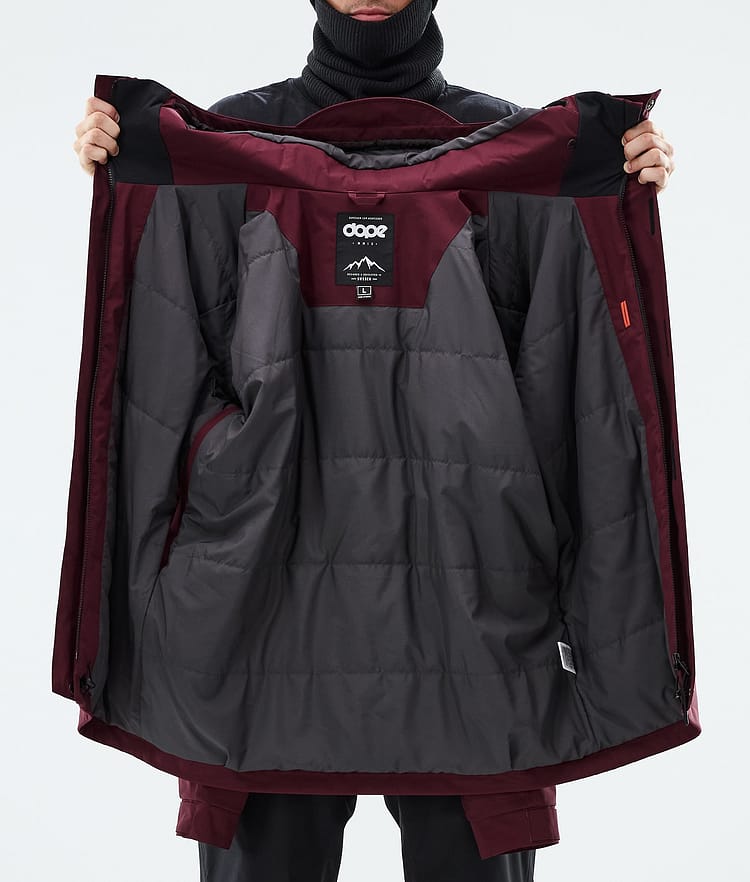 Dope Blizzard Full Zip Snowboardjacke Herren Burgundy, Image 9 of 9