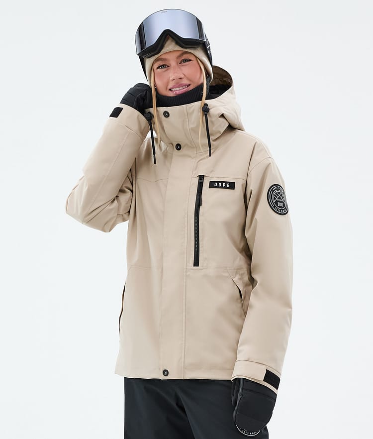 Dope Blizzard W Full Zip Snowboardjacke Damen Sand, Bild 1 von 9