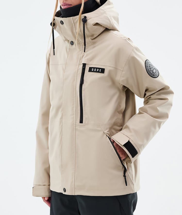 Dope Blizzard W Full Zip Snowboardjacke Damen Sand, Bild 7 von 9