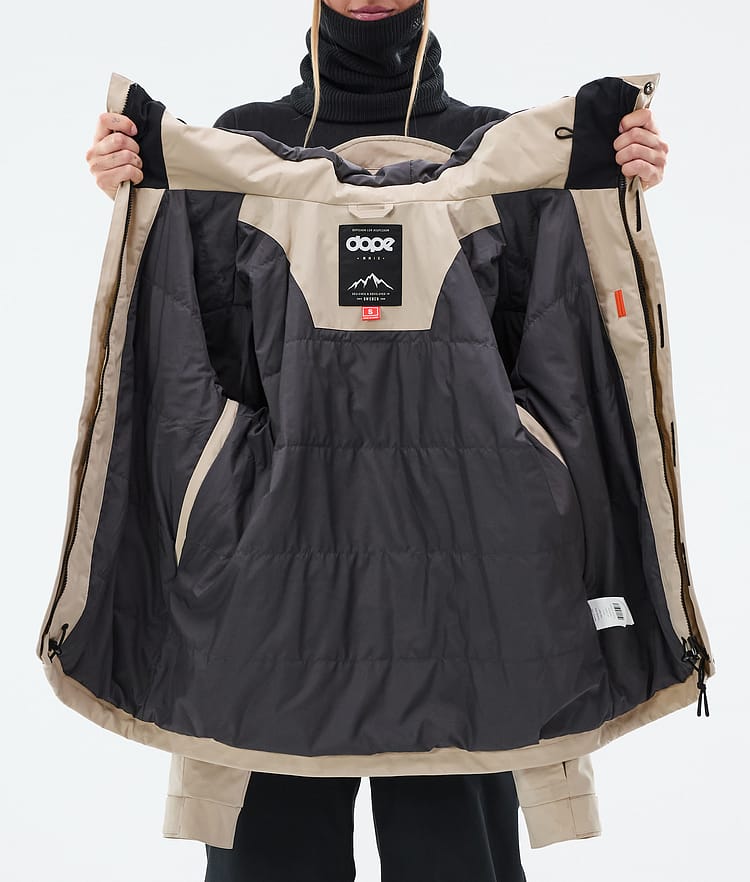 Dope Blizzard W Full Zip Snowboardjacke Damen Sand, Bild 9 von 9