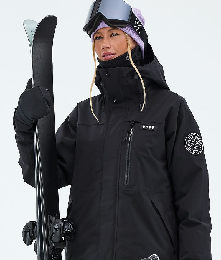 Dope Blizzard W Full Zip Skijacke Damen Black, Image 4 of 9