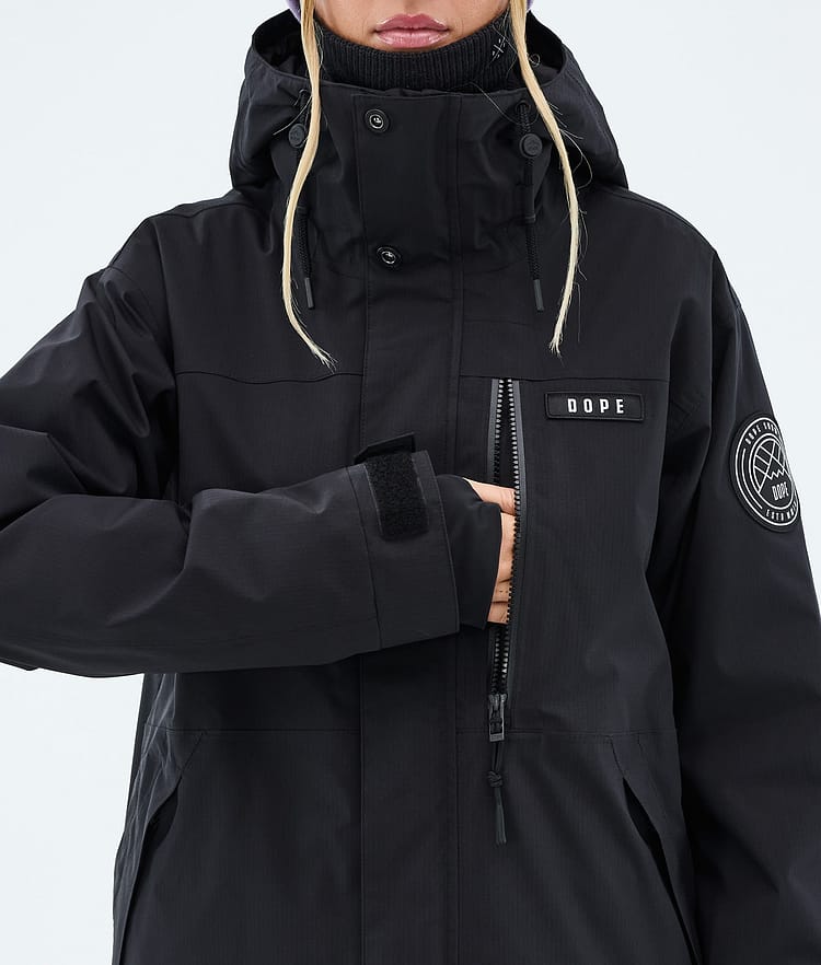Dope Blizzard W Full Zip Snowboardjacke Damen Black, Image 8 of 9