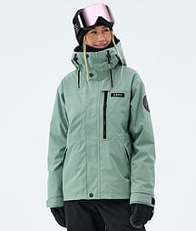 Dope Blizzard W Full Zip Skijacke Damen Faded Green