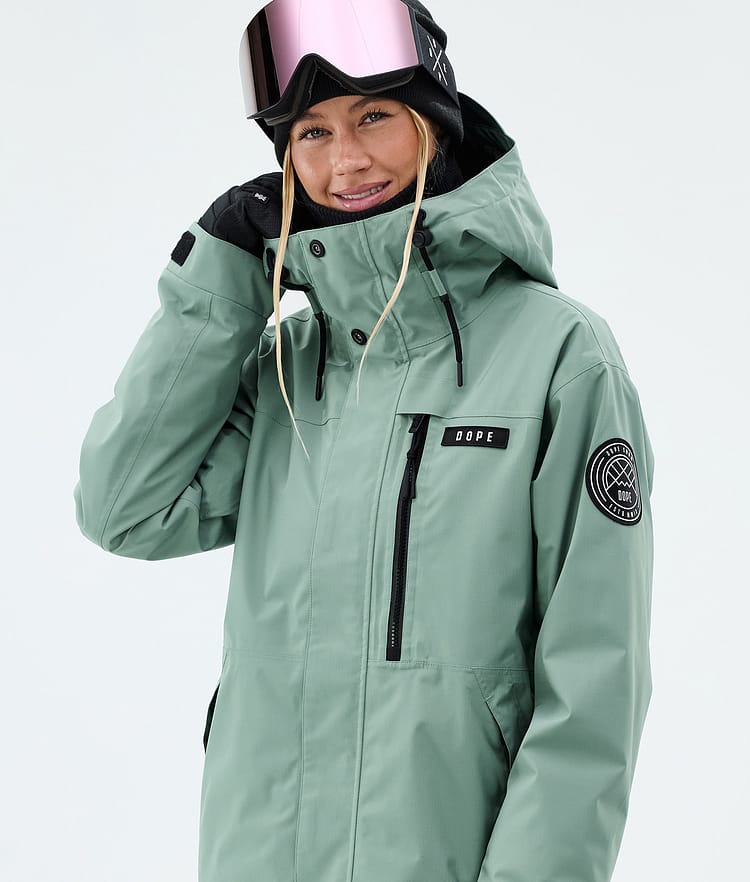Dope Blizzard W Full Zip Snowboardjacke Damen Faded Green, Image 4 of 9