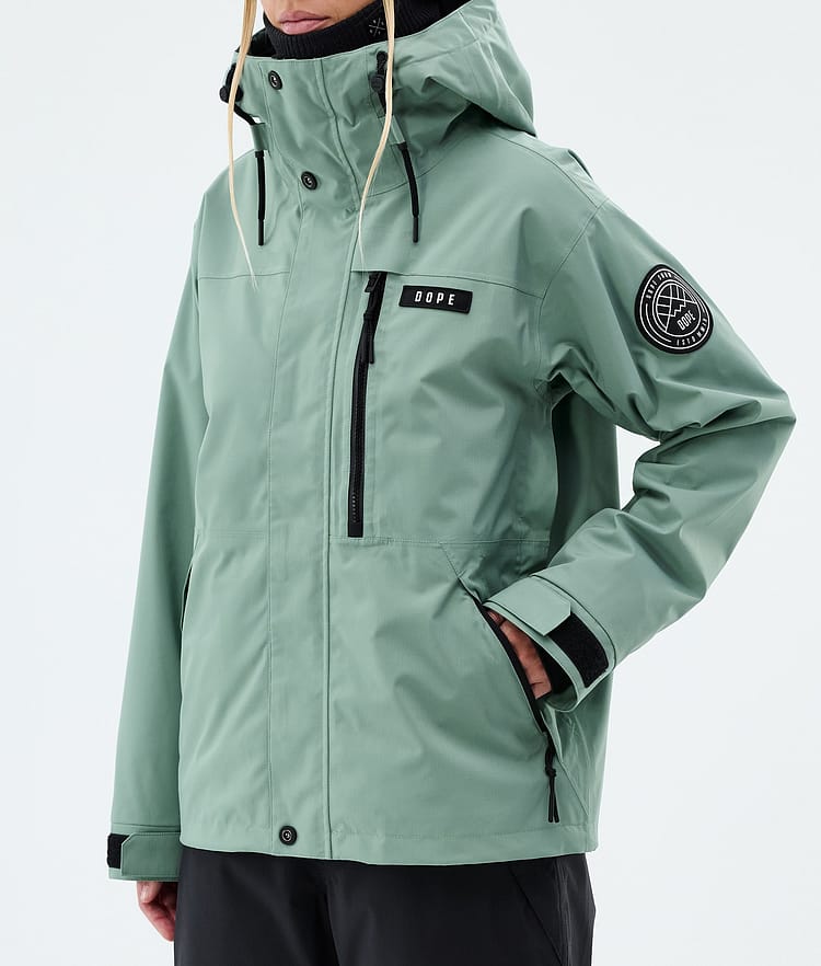 Dope Blizzard W Full Zip Snowboardjacke Damen Faded Green, Image 7 of 9