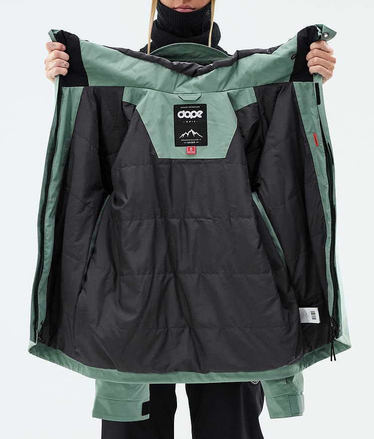 Dope Blizzard W Full Zip Snowboardjacke Damen Faded Green, Image 9 of 9