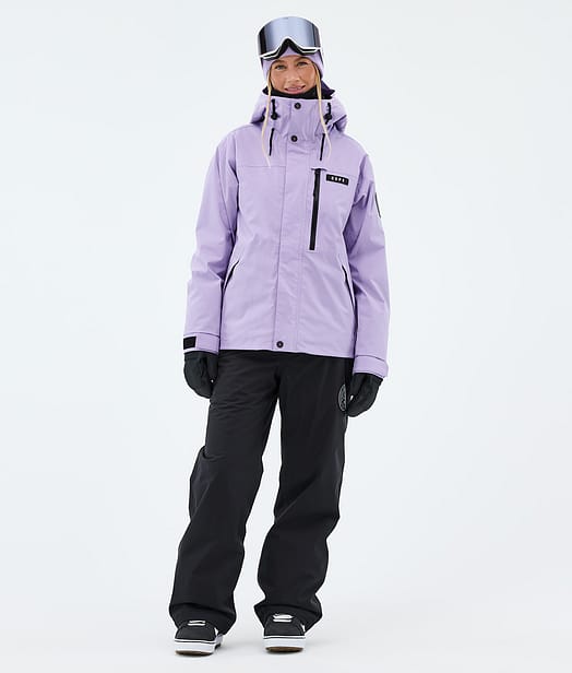 Dope Blizzard W Full Zip Snowboard Outfit Faded Violet/Black