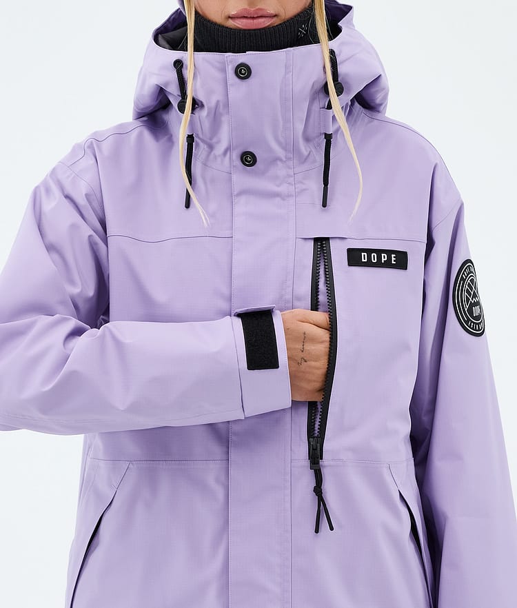 Dope Blizzard W Full Zip Snowboardjacke Damen Faded Violet, Image 8 of 9