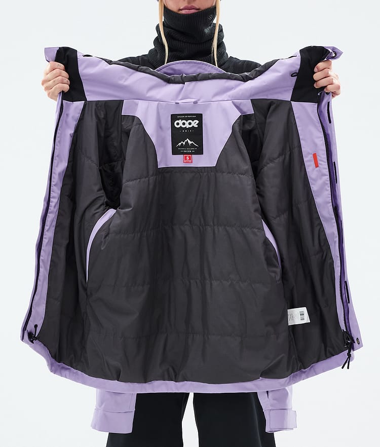 Dope Blizzard W Full Zip Snowboardjacke Damen Faded Violet, Bild 9 von 9