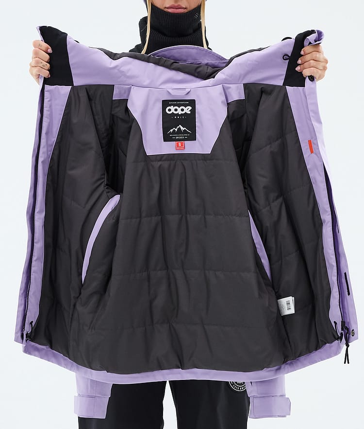 Dope Blizzard W Full Zip Snowboardjacke Damen Faded Violet, Image 9 of 9
