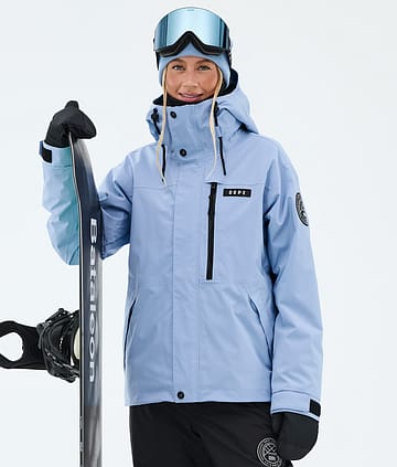 Dope Blizzard W Full Zip Snowboardjacke Light Blue