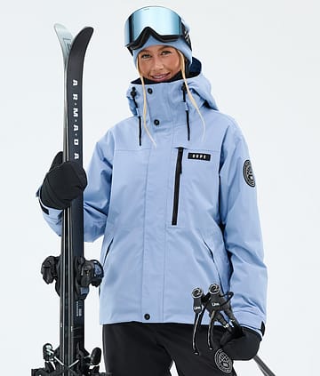 Dope Blizzard W Full Zip Skijacke Light Blue