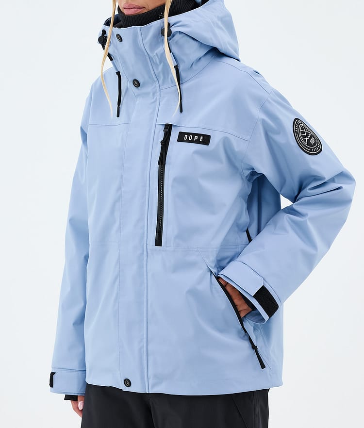 Dope Blizzard W Full Zip Skijacke Damen Light Blue, Image 7 of 9
