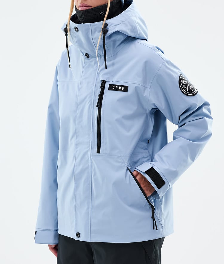 Dope Blizzard W Full Zip Skijacke Damen Light Blue, Bild 7 von 9