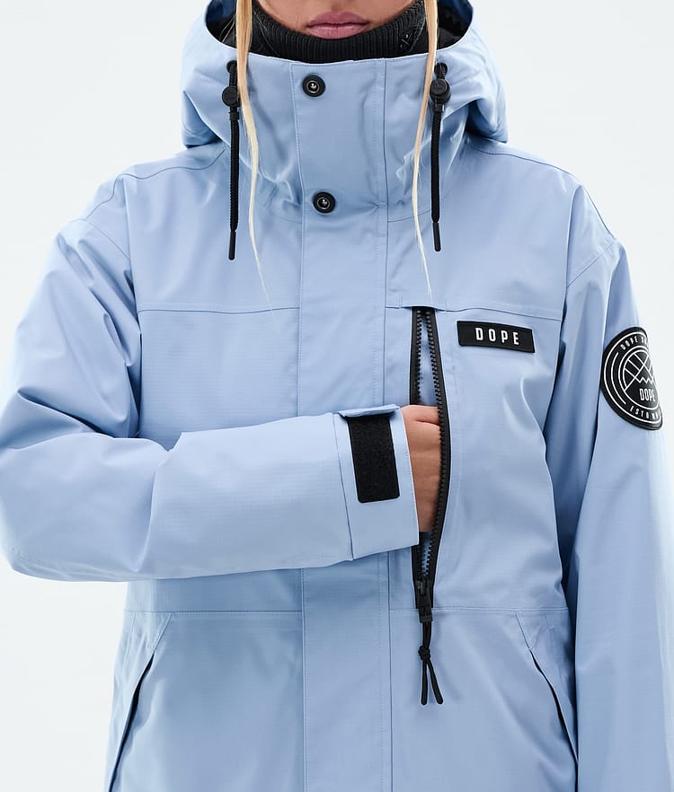 Dope Blizzard W Full Zip Skijacke Damen Light Blue, Bild 8 von 9