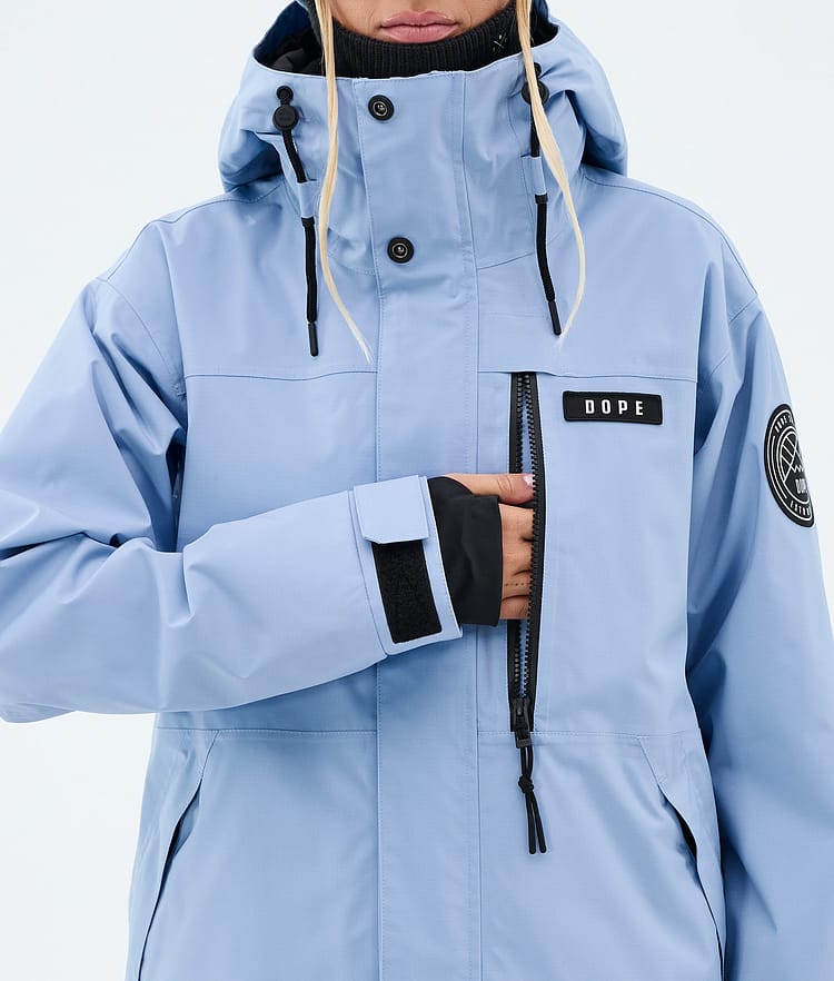 Dope Blizzard W Full Zip Snowboardjacke Damen Light Blue, Image 8 of 9