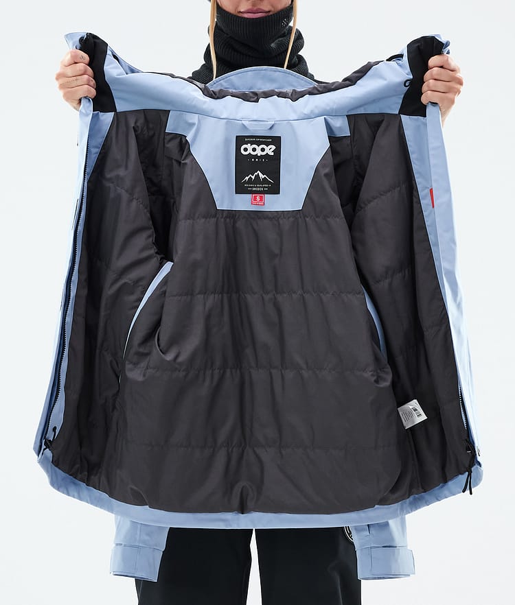 Dope Blizzard W Full Zip Skijacke Damen Light Blue, Bild 9 von 9