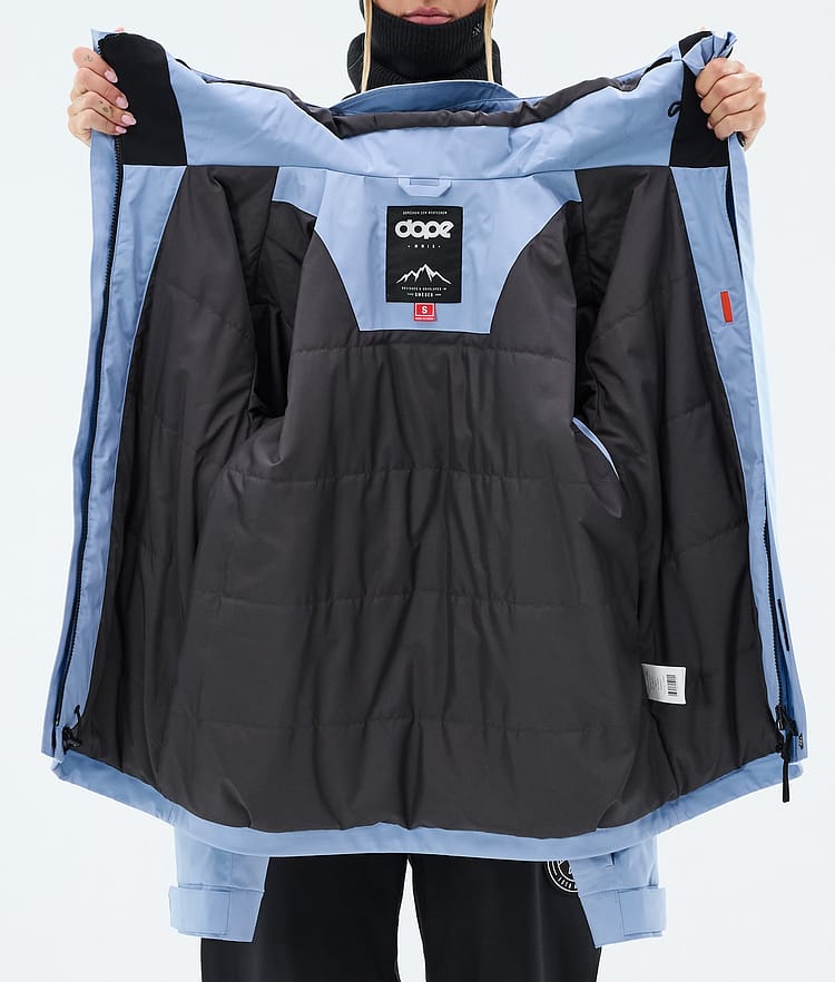 Dope Blizzard W Full Zip Skijacke Damen Light Blue, Image 9 of 9