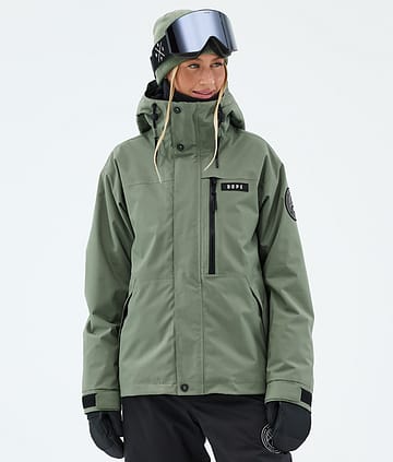 Dope Blizzard W Full Zip Snowboardjacke Moss Green