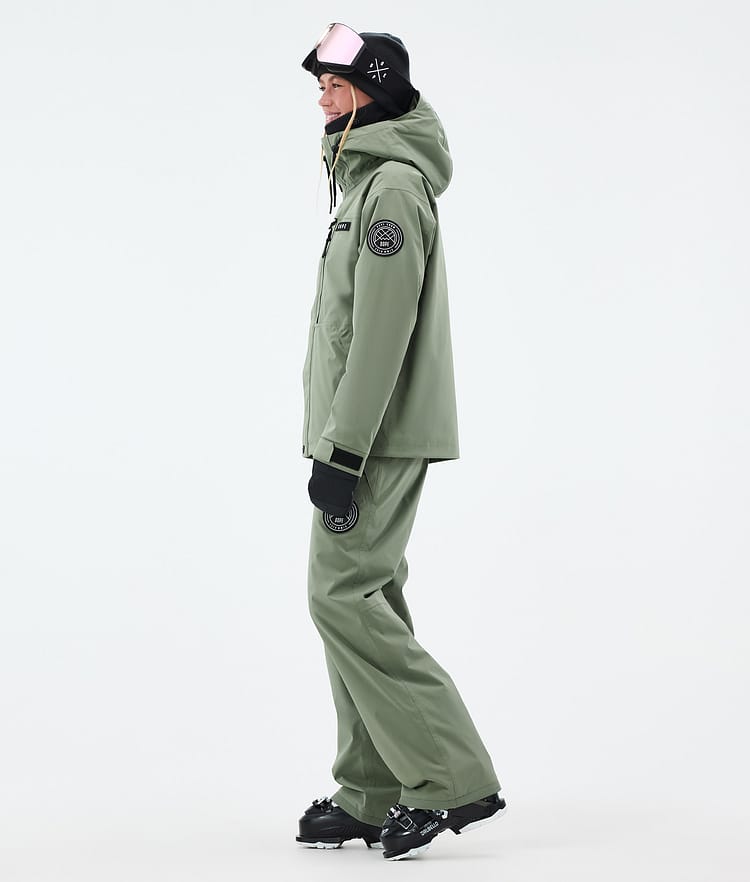 Dope Blizzard W Full Zip Skijacke Damen Moss Green, Bild 3 von 9