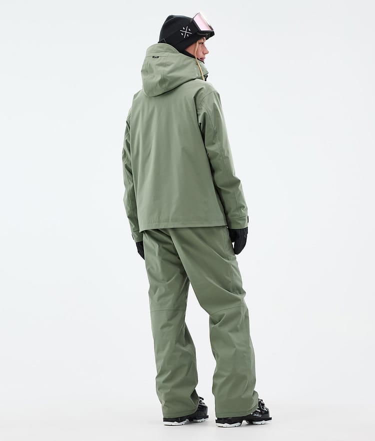 Dope Blizzard W Full Zip Skijacke Damen Moss Green, Bild 4 von 9