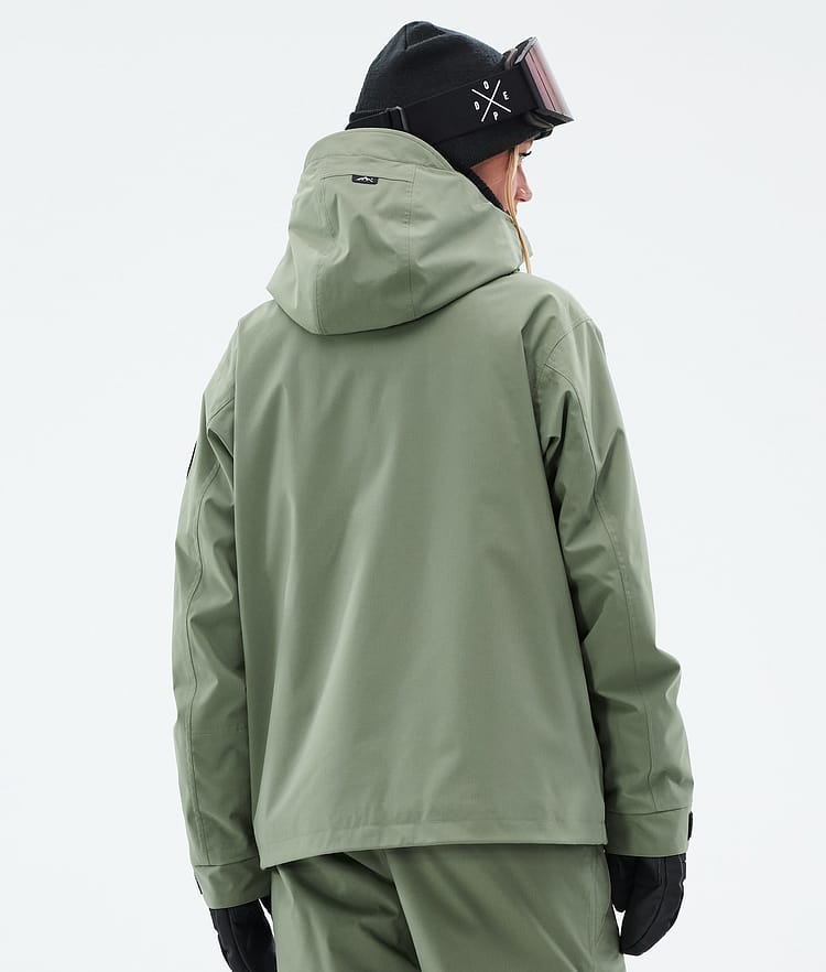 Dope Blizzard W Full Zip Skijacke Damen Moss Green, Bild 6 von 9