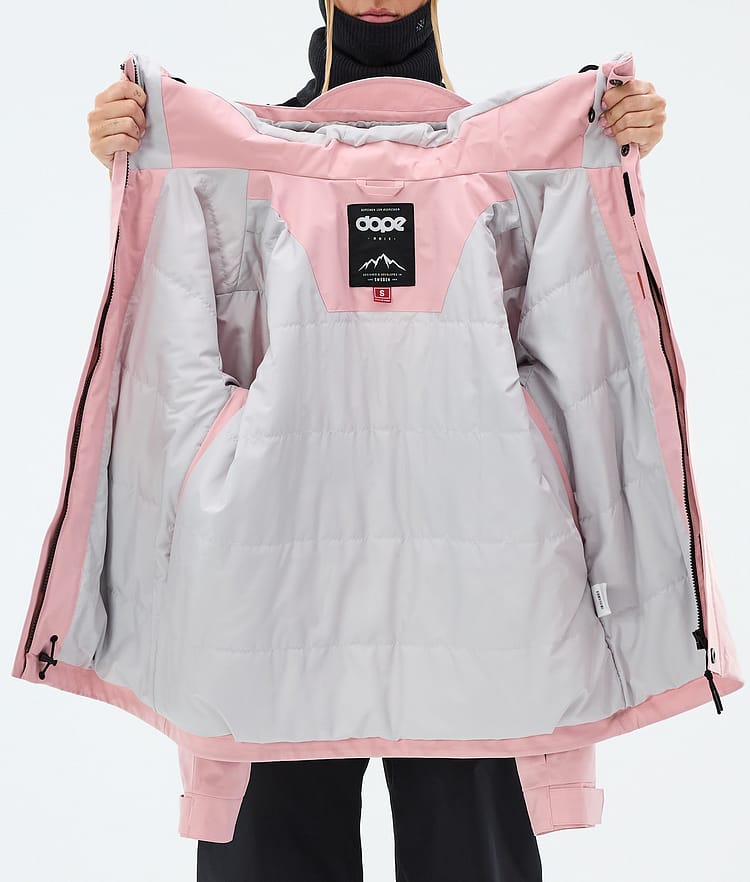 Dope Blizzard W Full Zip Skijacke Damen Soft Pink, Image 9 of 9