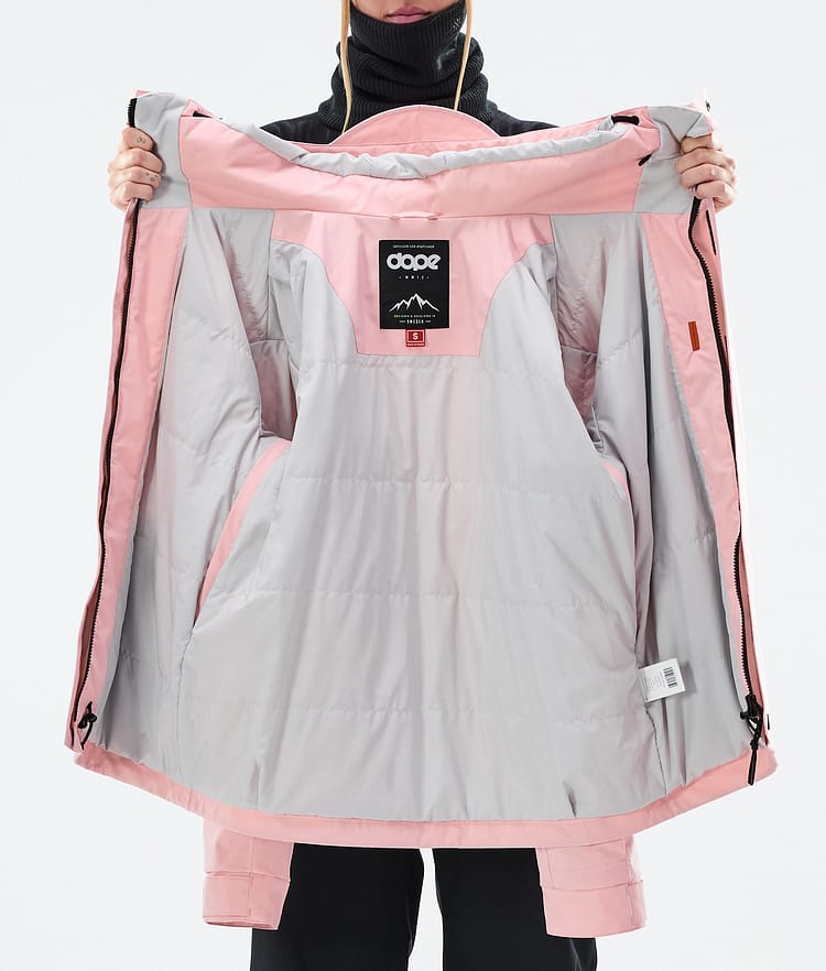 Dope Blizzard W Full Zip Skijacke Damen Soft Pink, Bild 9 von 9