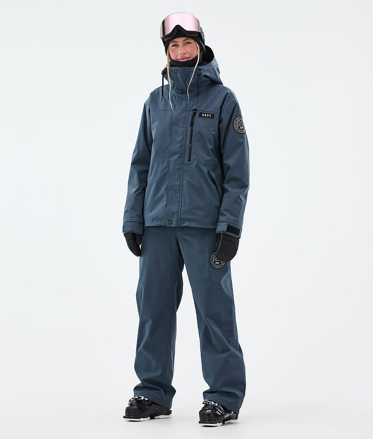 Dope Blizzard W Full Zip Skijacke Damen Metal Blue, Bild 2 von 9
