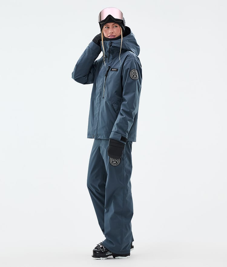 Dope Blizzard W Full Zip Skijacke Damen Metal Blue, Bild 3 von 9