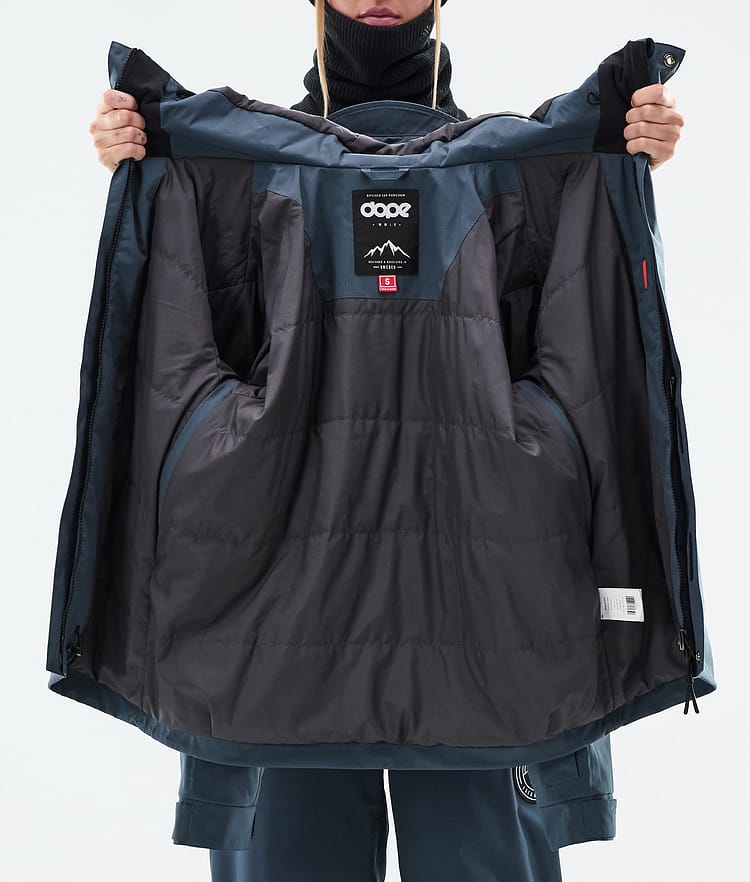 Dope Blizzard W Full Zip Skijacke Damen Metal Blue, Bild 9 von 9