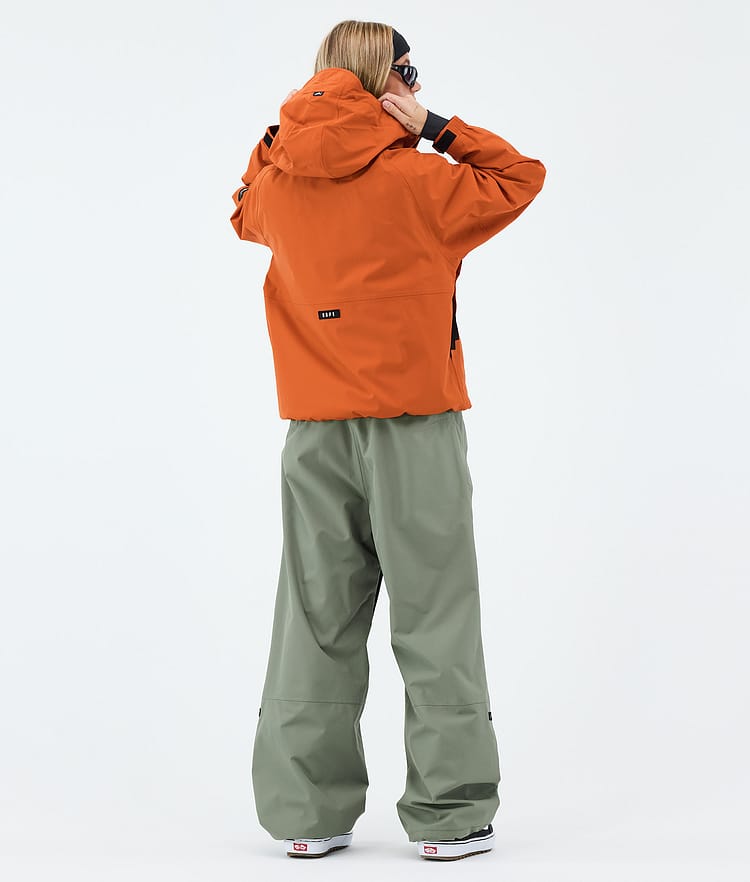 Dope Spartan W Snowboard Outfit Damen Burned Orange/Moss Green, Image 2 of 2