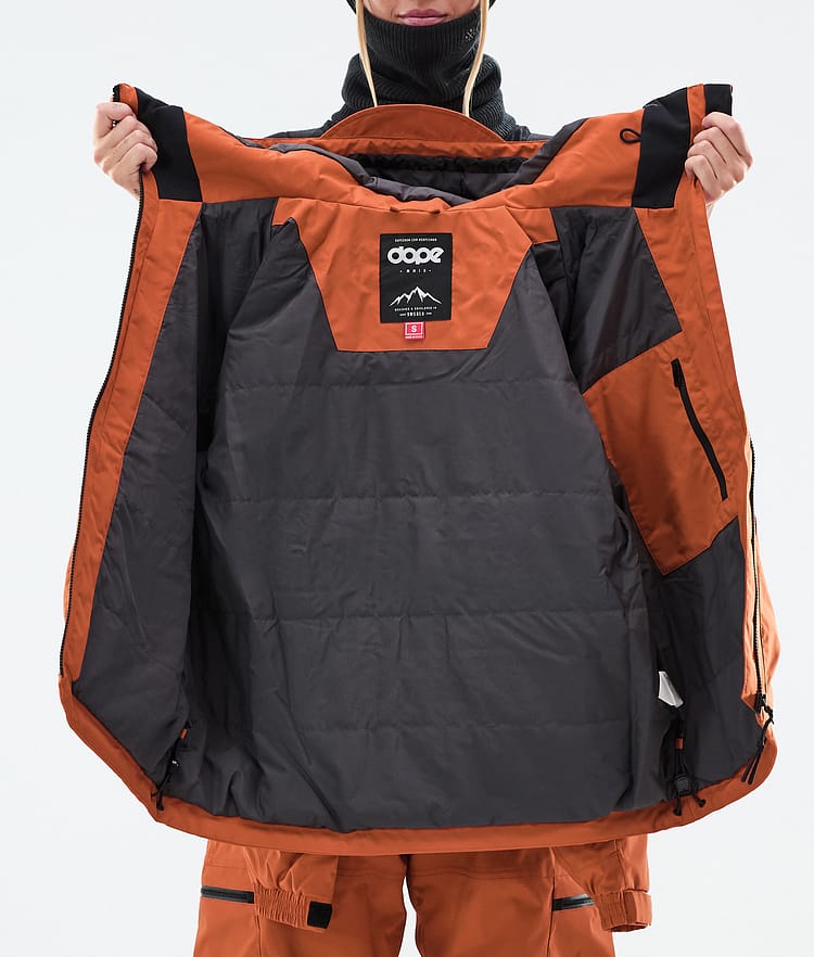 Dope Vertex W Snowboardjacke Damen Burned Orange, Bild 8 von 8